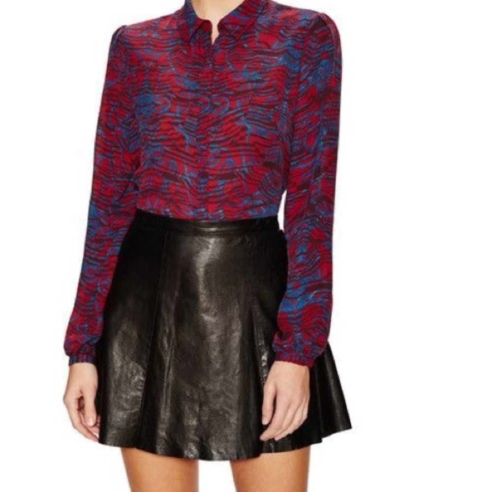 Marchesa voyage silk blouse